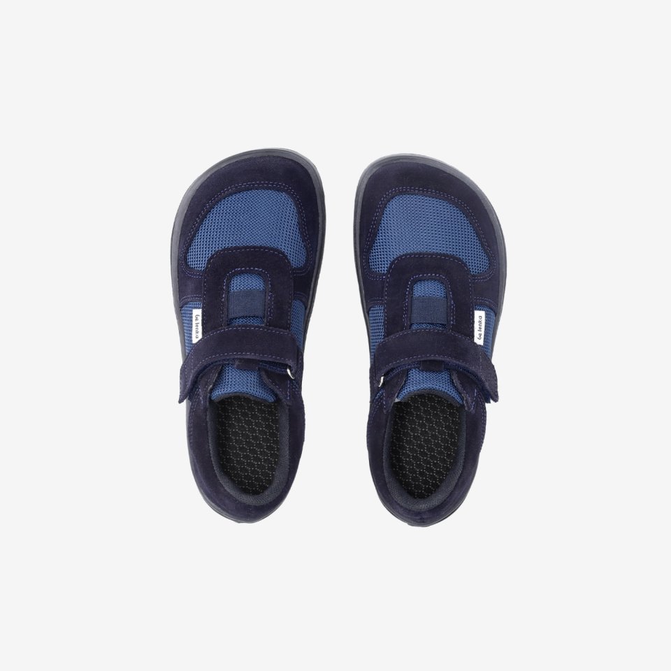 Kids barefoot sneakers Be Lenka Joy - Dark Blue & Black