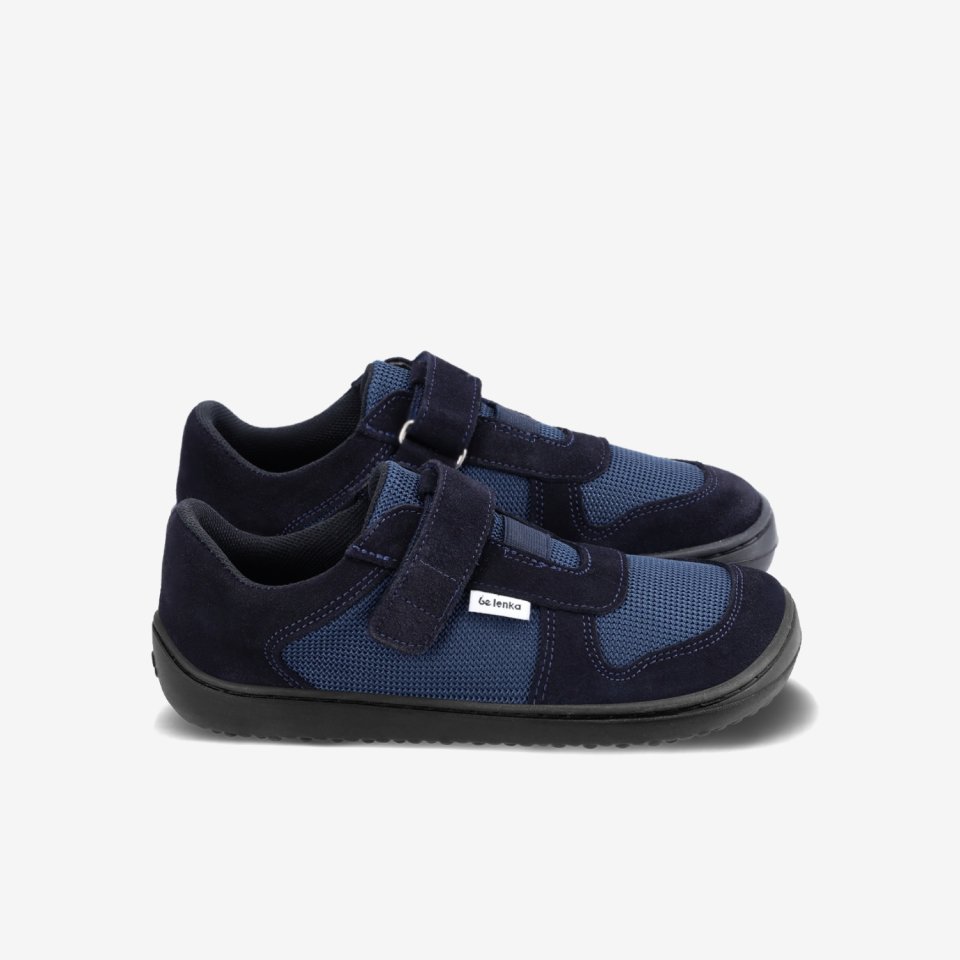 Kids barefoot sneakers Be Lenka Joy - Dark Blue & Black