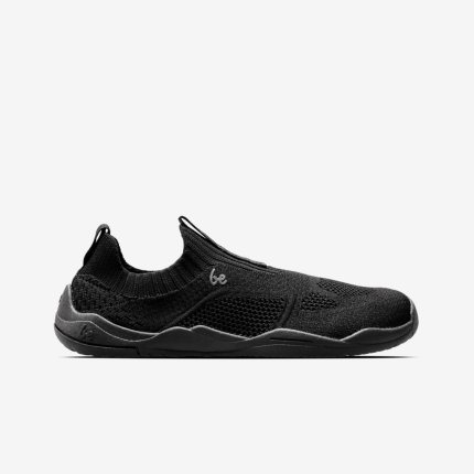 Kid's Barefoot Slip-on Shoes Be Lenka Luppo Junior - All Black