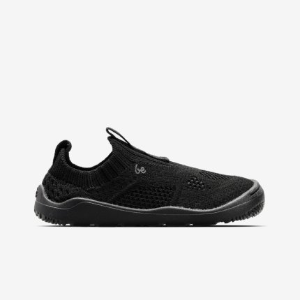 Kid's Barefoot Slip-on Shoes Be Lenka Luppo Preschool - All Black