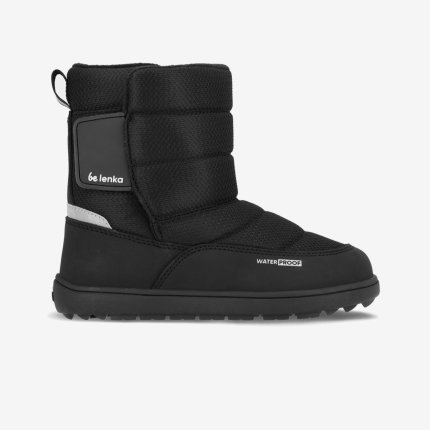 Kids barefoot snow boots Be Lenka Ailo Junior - All Black