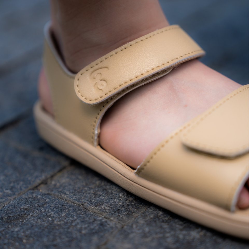 Kids barefoot sandals Be Lenka Miami Junior - Light Brown