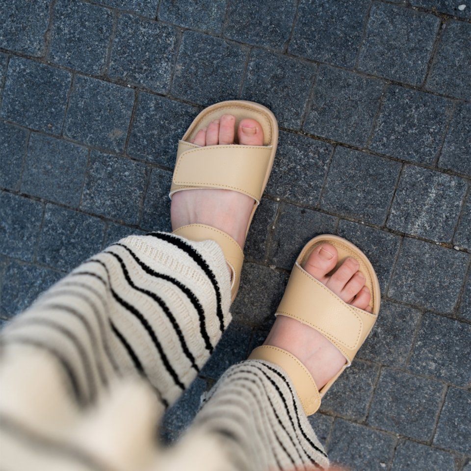 Kids barefoot sandals Be Lenka Miami Junior - Light Brown