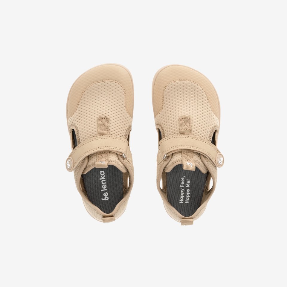 Kids' barefoot sandals Zest Kids - Beige