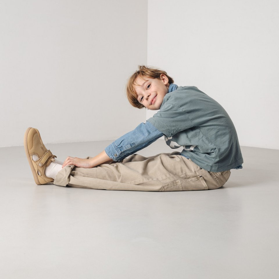 Kids' barefoot sandals Zest Kids - Beige