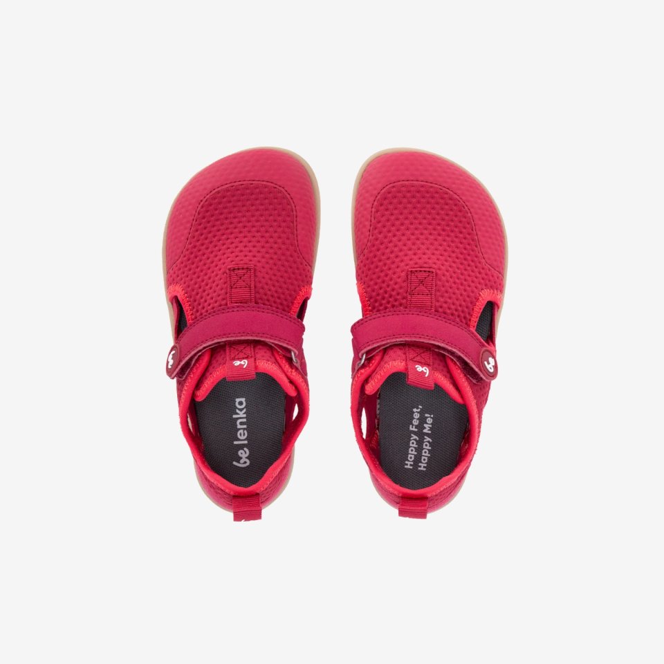 Kids' barefoot sandals Zest Kids - Berry