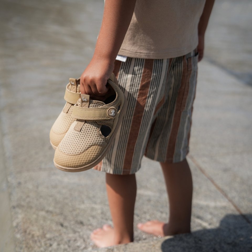 Kids' barefoot sandals Zest Preschool - Beige