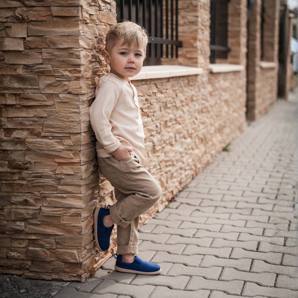 Kids barefoot Slip-on shoes Be Lenka Aura Preschool - Navy