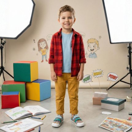Kids barefoot sneakers Be Lenka Canvi Preschool - Comics Color
