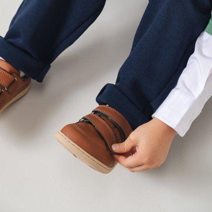Kids barefoot sneakers Be Lenka Energise Kids - Brown