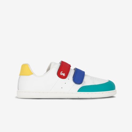 Kids barefoot sneakers Be Lenka Energise Kids - White & Multicolour