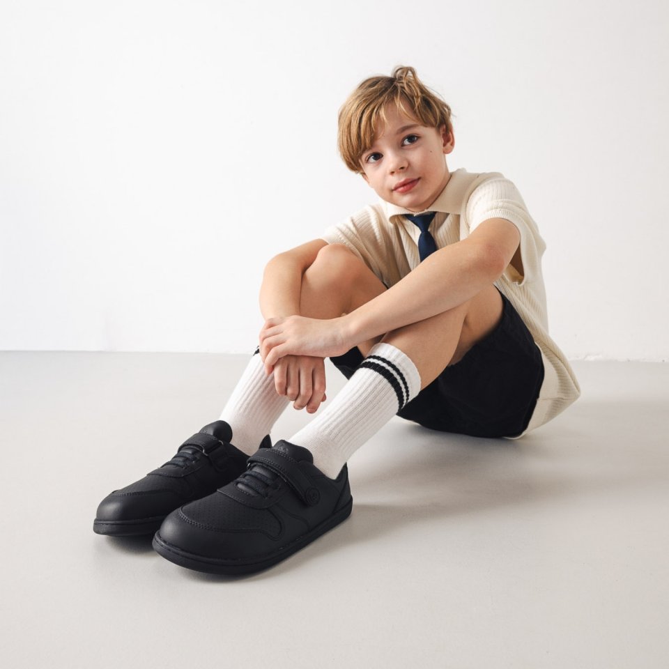 Kids barefoot sneakers Be Lenka Scoot Kids - All Black