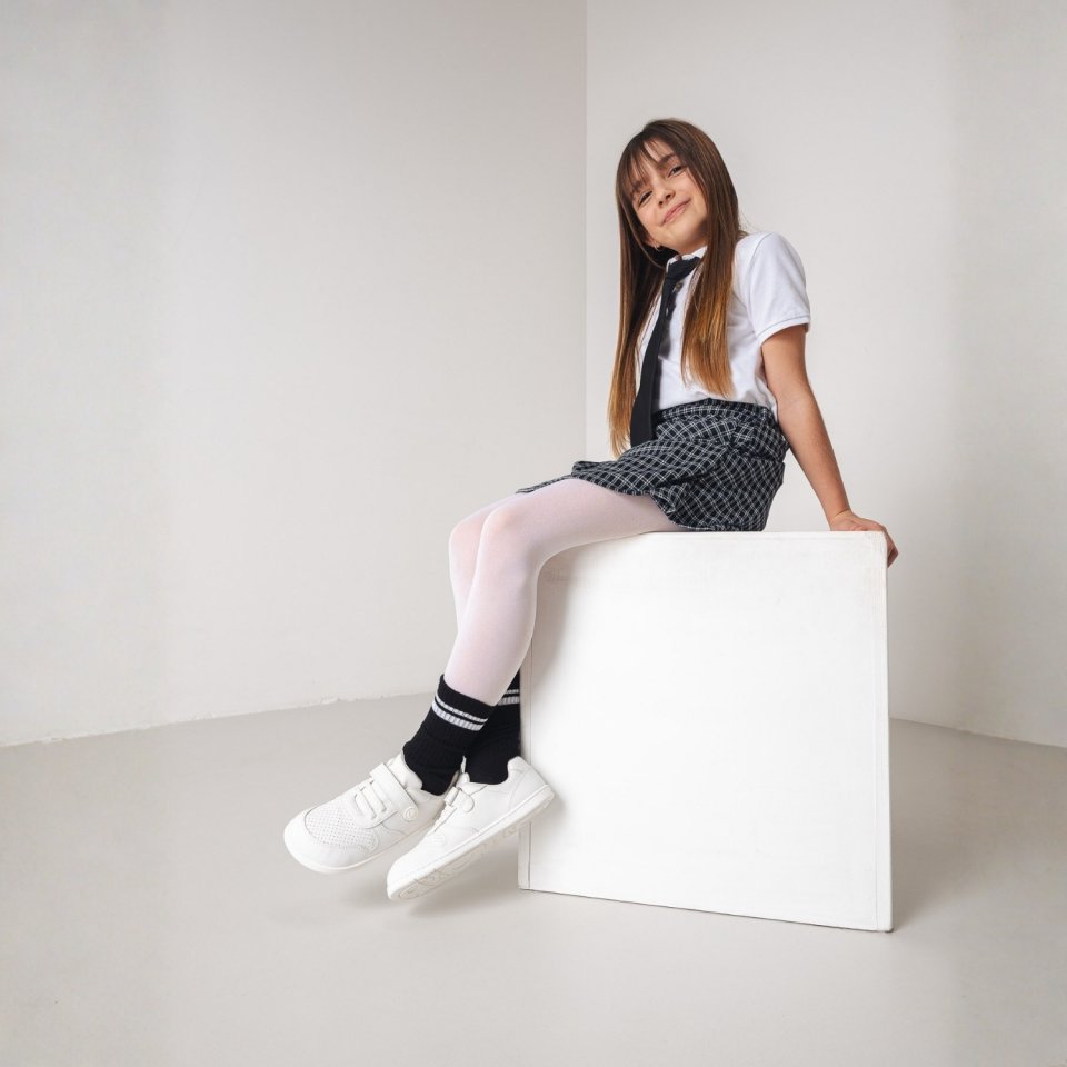 Kids barefoot sneakers Be Lenka Scoot Kids - All White