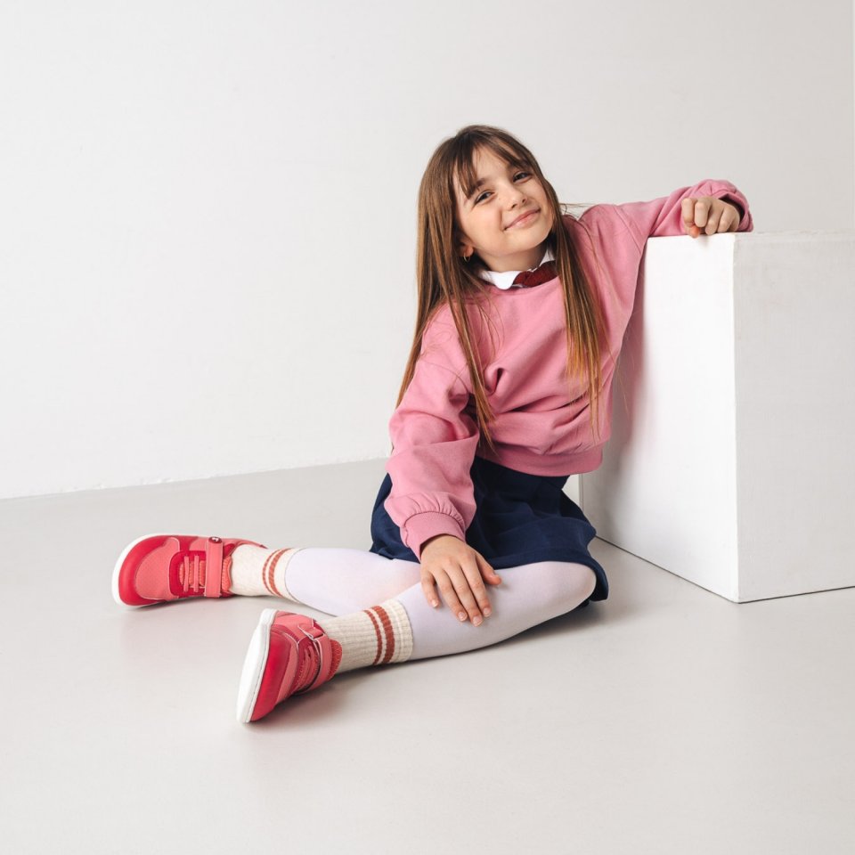 Kids barefoot sneakers Be Lenka Scoot Kids - Light & Dark Pink
