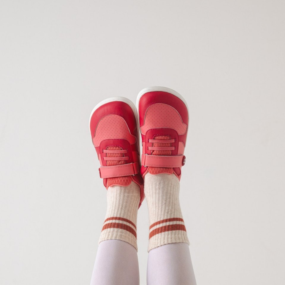 Kids barefoot sneakers Be Lenka Scoot Kids - Light & Dark Pink