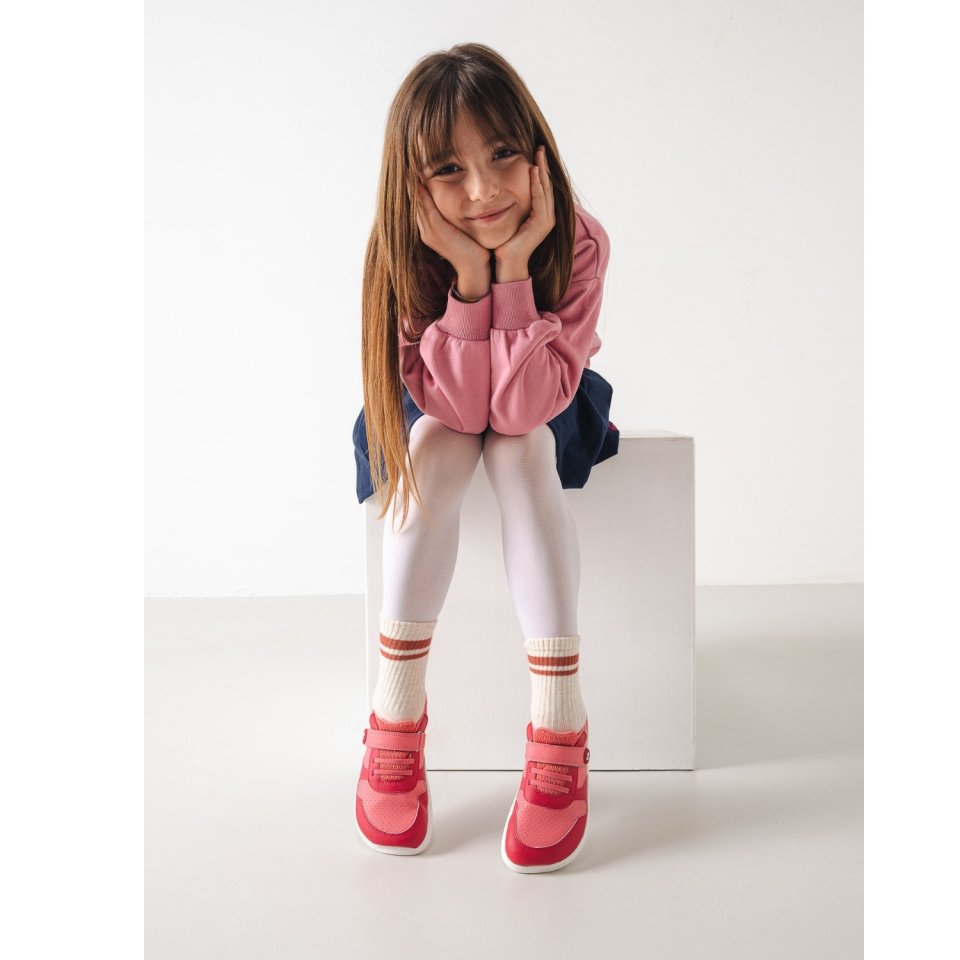 Kids barefoot sneakers Be Lenka Scoot Kids - Light & Dark Pink