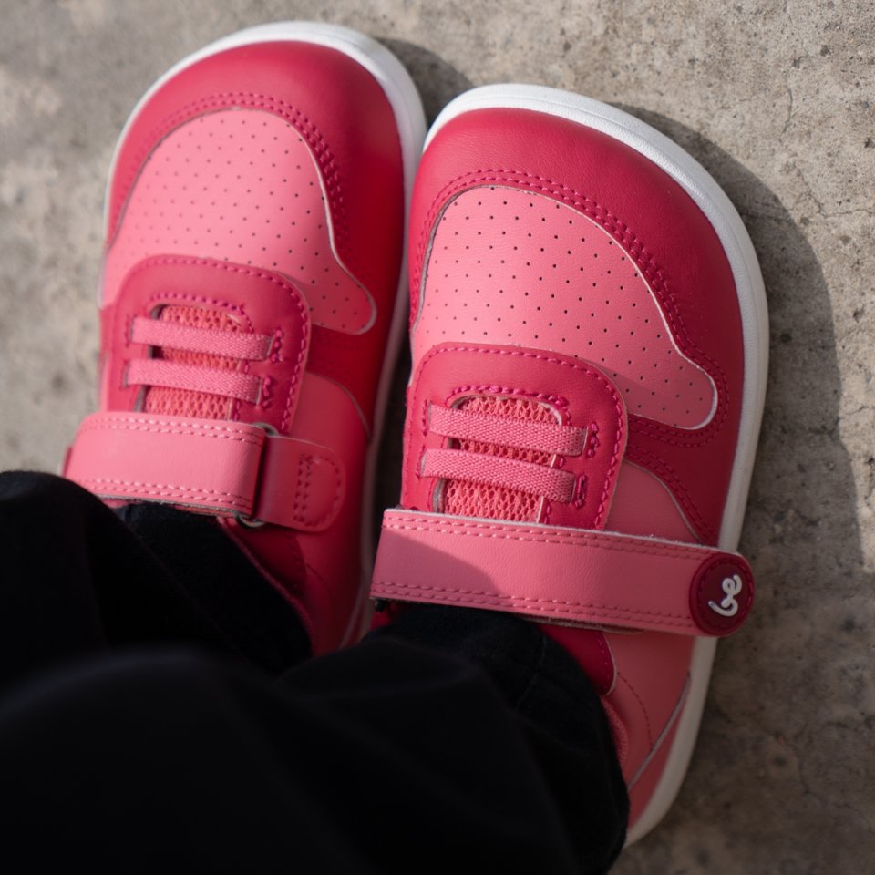 Kids barefoot sneakers Be Lenka Scoot Kids - Light & Dark Pink