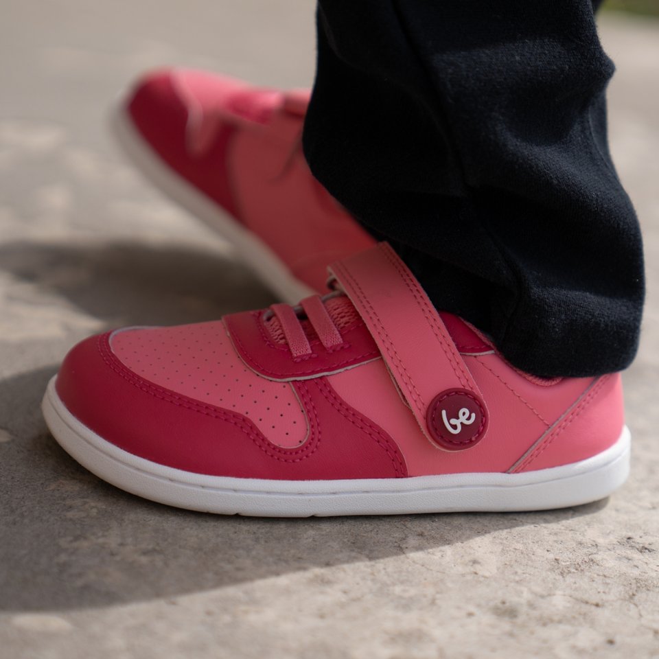 Kids barefoot sneakers Be Lenka Scoot Kids - Light & Dark Pink