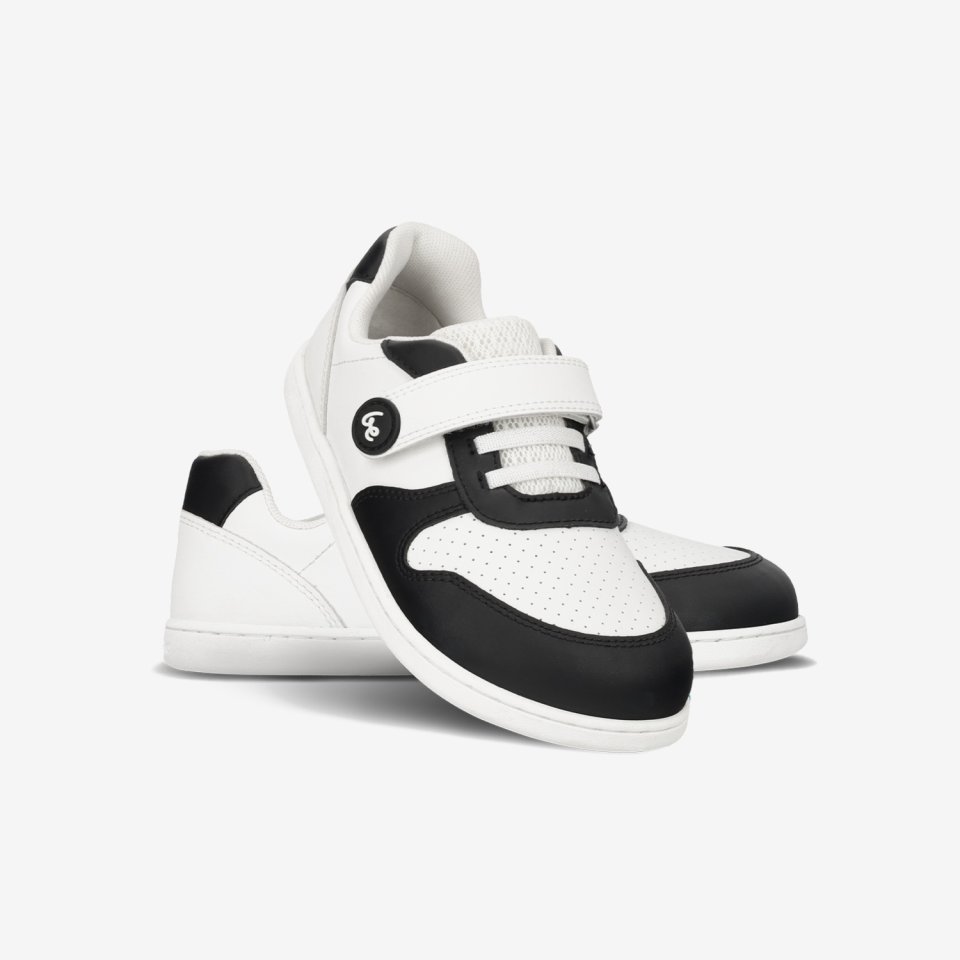 Kids barefoot sneakers Be Lenka Scoot Kids - White & Black