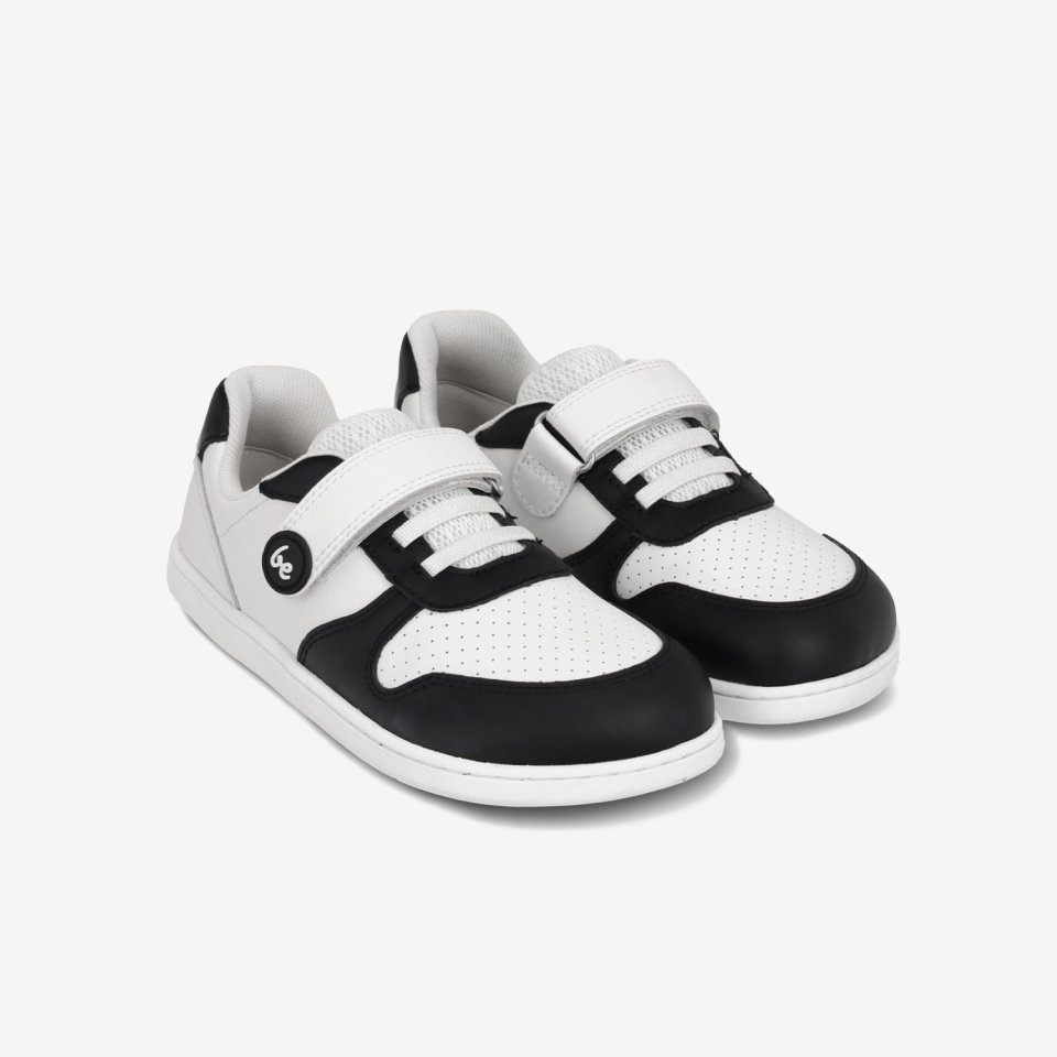 Kids barefoot sneakers Be Lenka Scoot Kids - White & Black