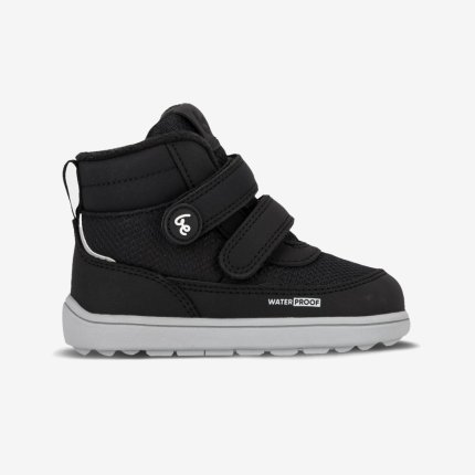 Kids winter barefoot boots Be Lenka Zippu Preschool - Black & Grey