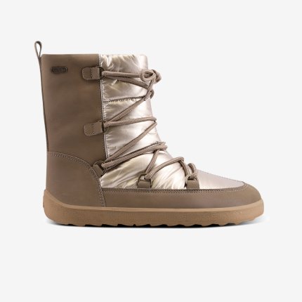 Winter Barefoot Boots Be Lenka Snowfox Woman - Champagne & Brown