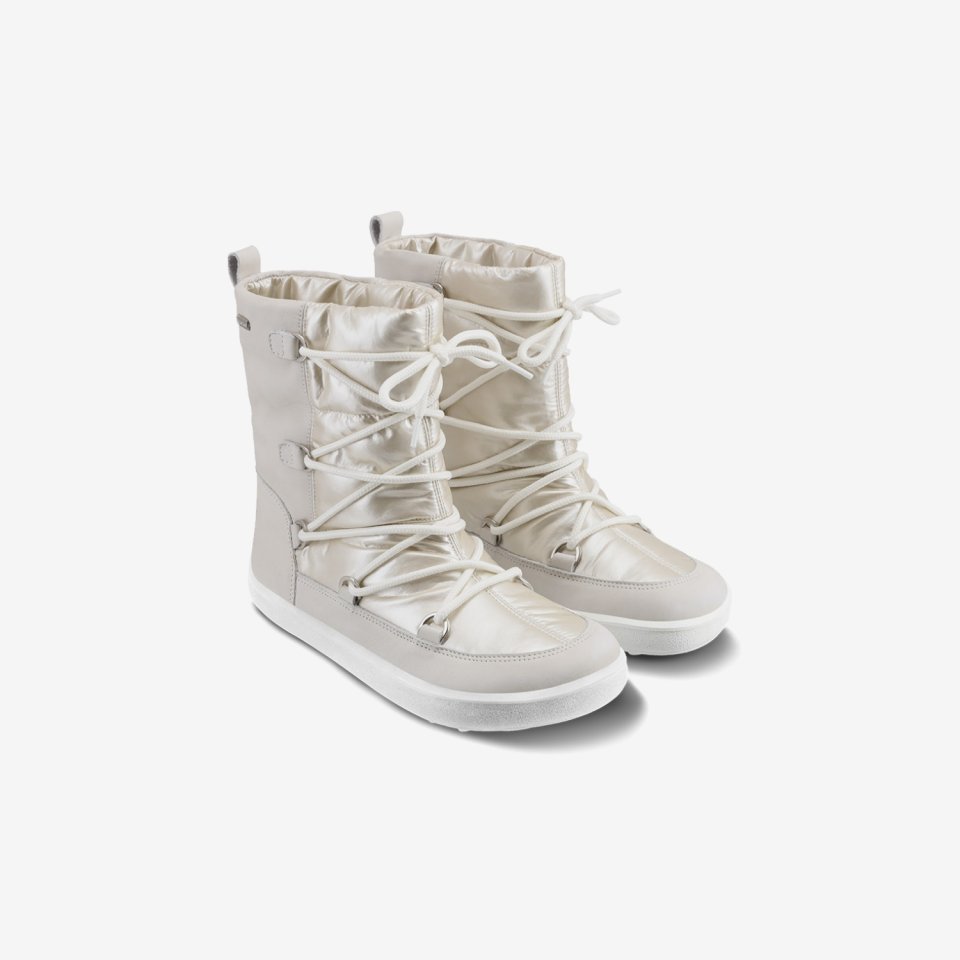 Winter Barefoot Boots Be Lenka Snowfox Woman - Pearl White