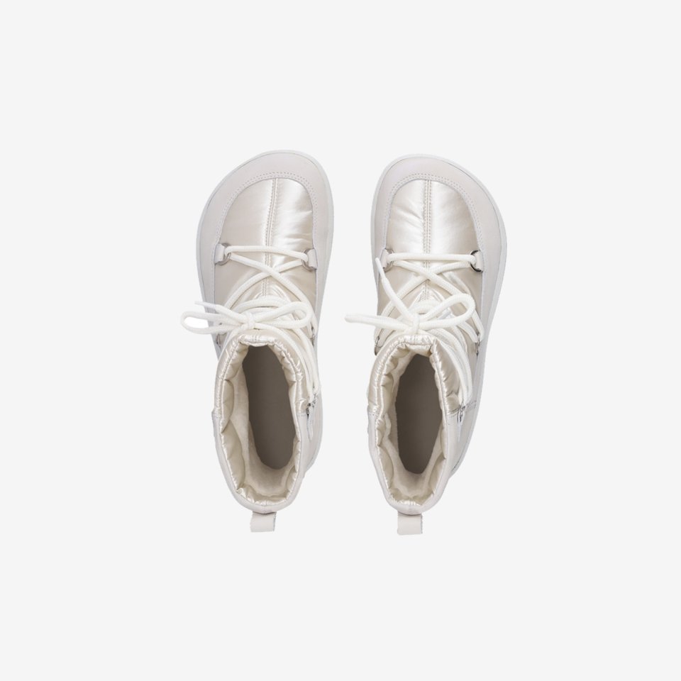 Winter Barefoot Boots Be Lenka Snowfox Woman - Pearl White