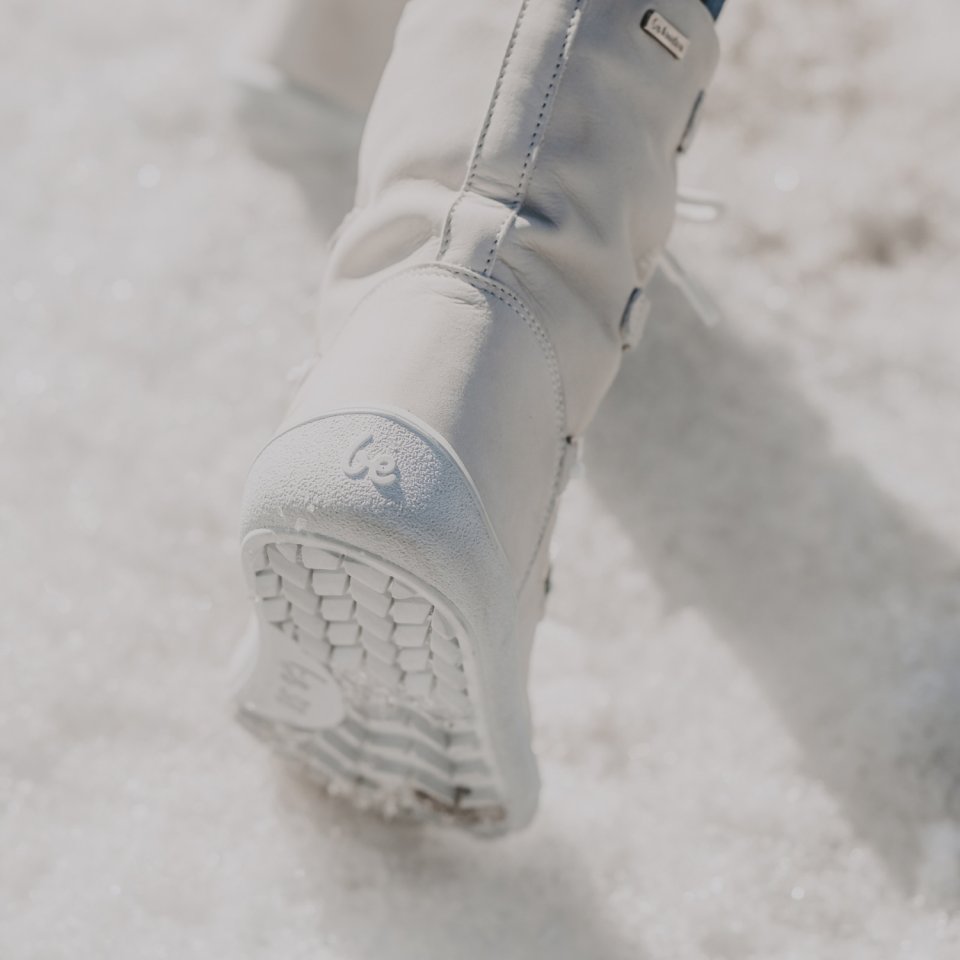 Winter Barefoot Boots Be Lenka Snowfox Woman - Pearl White
