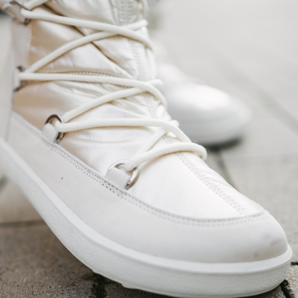 Winter Barefoot Boots Be Lenka Snowfox Woman - Pearl White