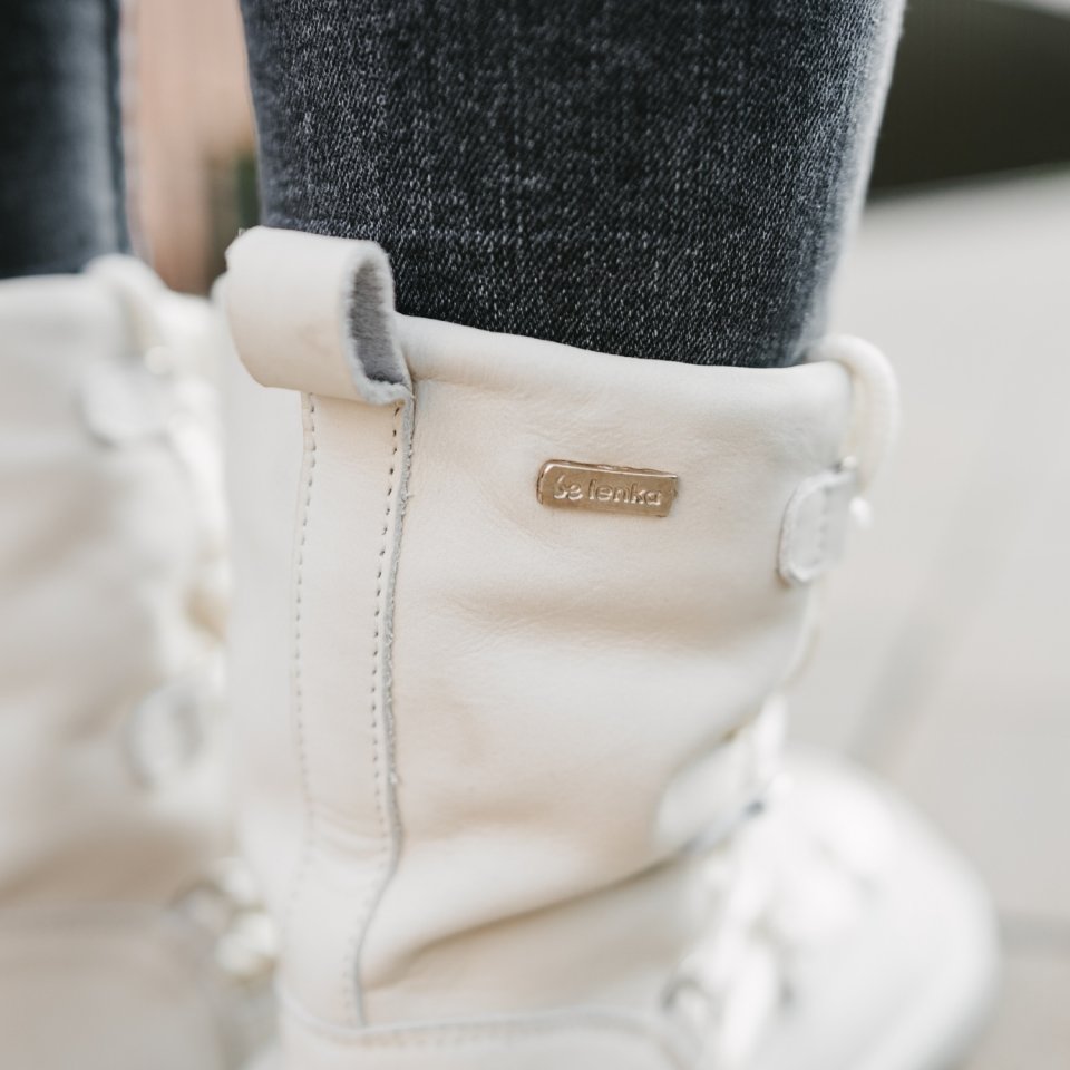 Winter Barefoot Boots Be Lenka Snowfox Woman - Pearl White