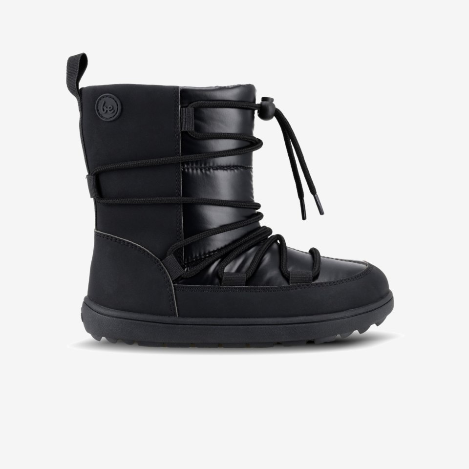 Kids Barefoot Snow Boots Be Lenka Snowfox Kids - All Black