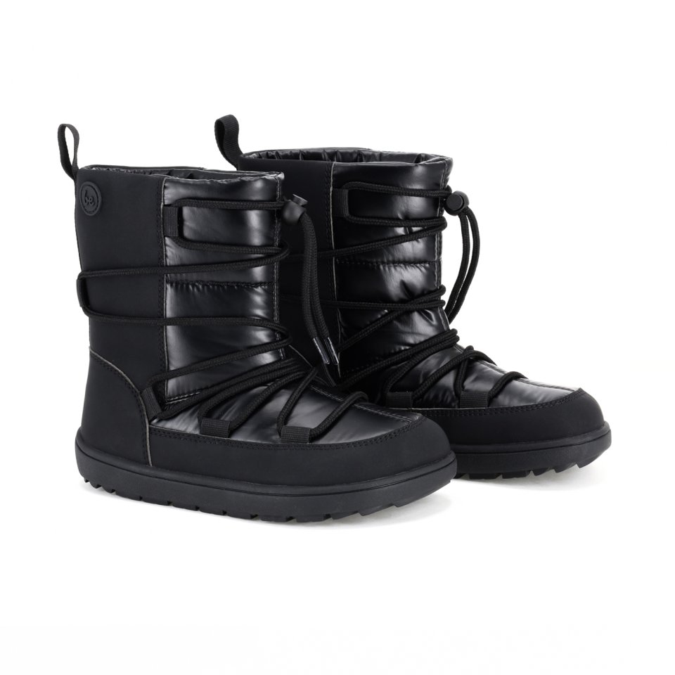 Kids Barefoot Snow Boots Be Lenka Snowfox Kids - All Black