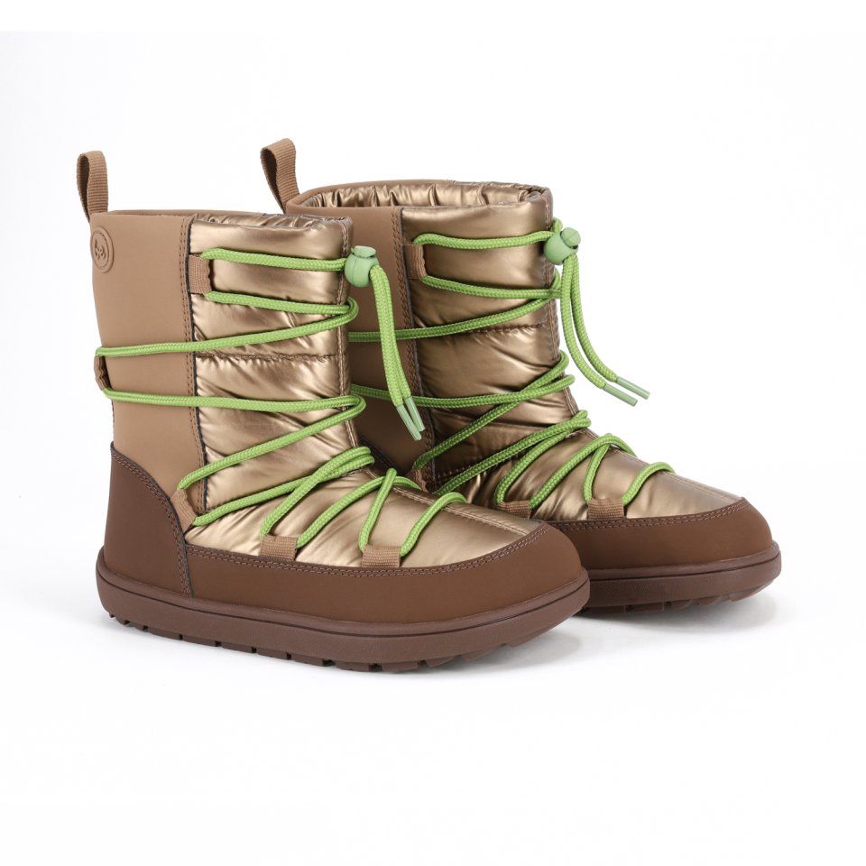Kids Barefoot Snow Boots Be Lenka Snowfox Kids - Brown